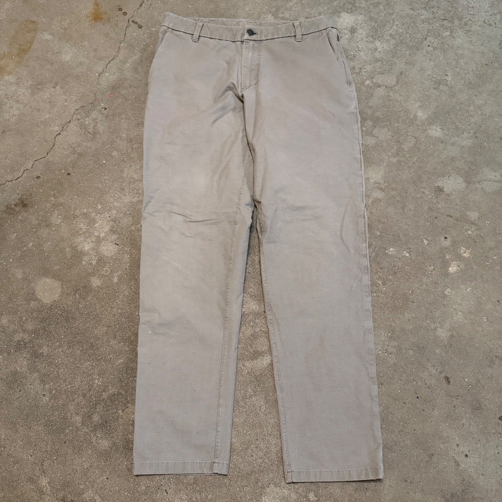 Lululemon Commission Pant Classic Mens 33x30 Tan Khaki Technical Chino LM5ACMS